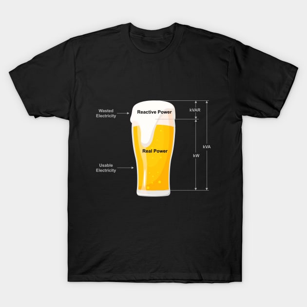 Beer Electricity T-Shirt by Printadorable